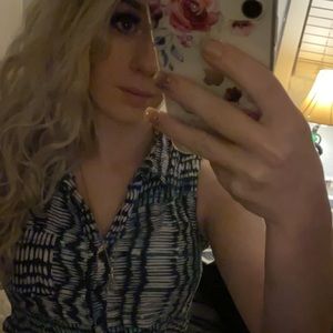Tank top with collar belly shirt